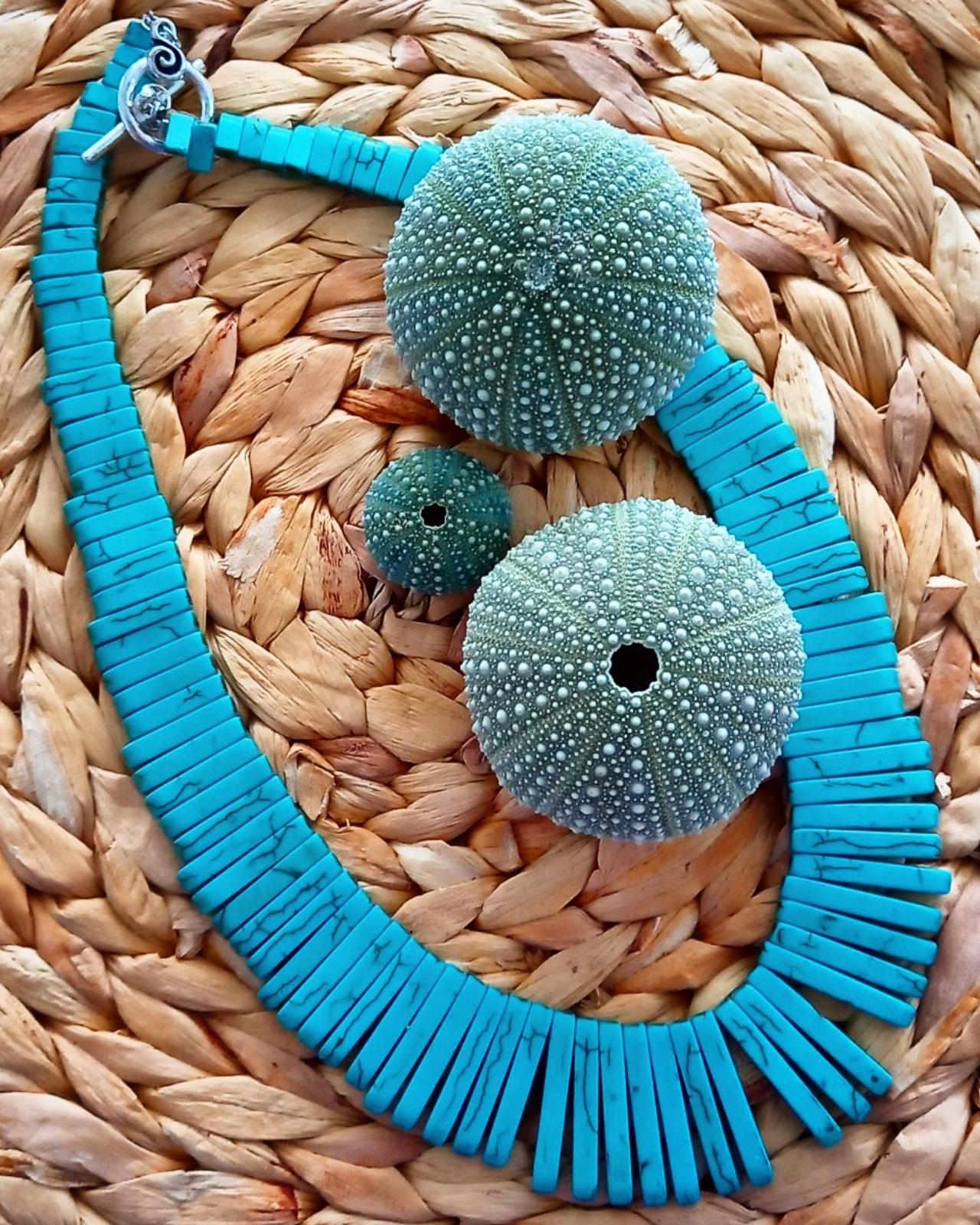 Bijoux Cleo Turquoise Collar Necklace_1