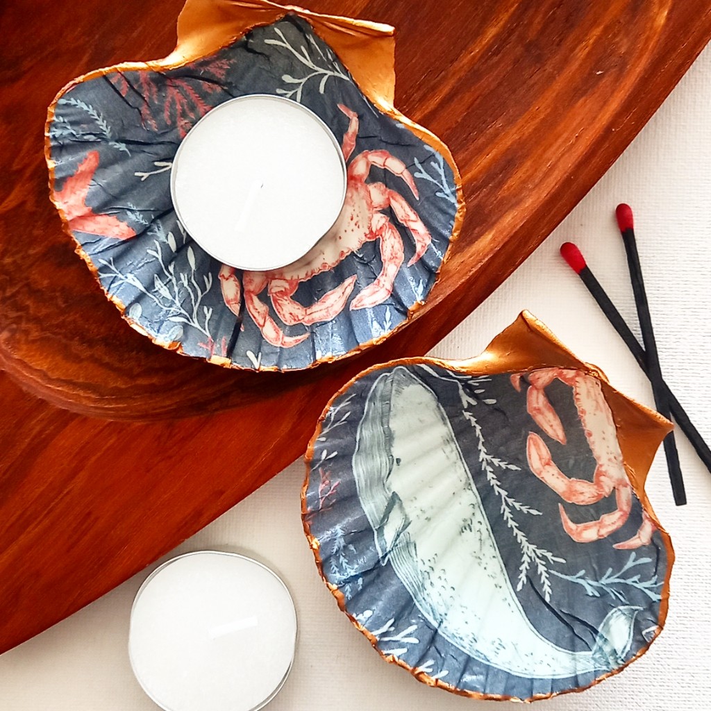 Bijoux Bronze Whaler Decorated Shell Tealight Set _1