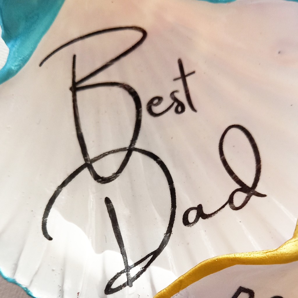 Bijoux Beach Father's Day Decorated Shell Trinket Dish _4