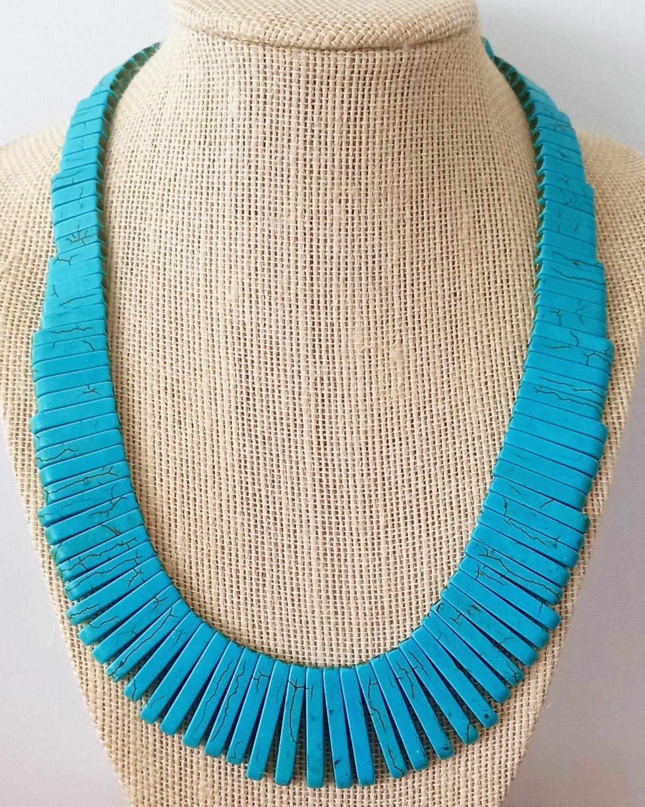Bijoux Cleo Turquoise Collar Necklace_2