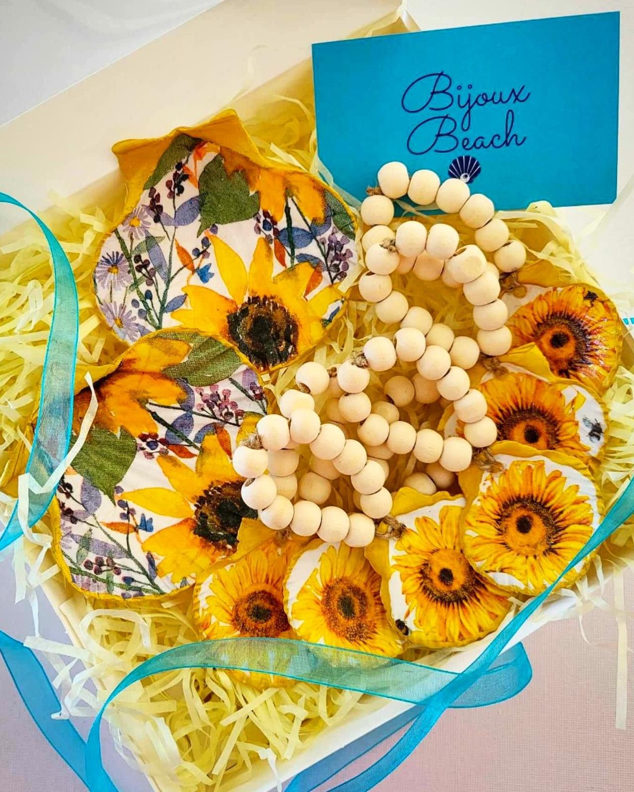 Bijoux Sunflower Burst Napkin Ring Set_4