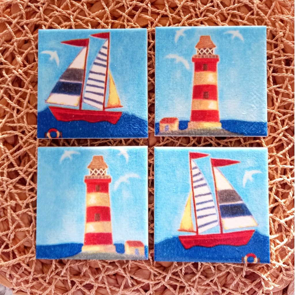 Bijoux Seaplay Tile Coaster Set_2